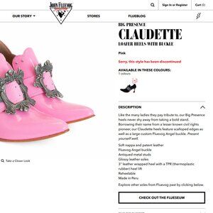 Fluevog Claudette - Pink size 7 - Brand New